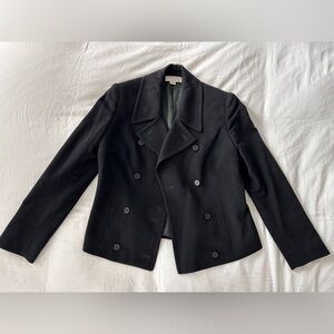 Vintage Calvin Klein Collection- 100% Cashmere Jacket Black